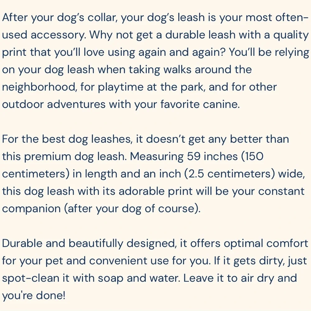 Sniff & Bark Plaid Pet Leash WITH GIFT BOX